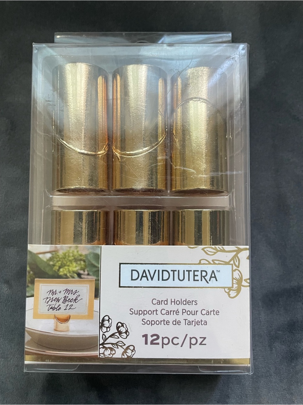 Gold Card Holders - 12 Pack